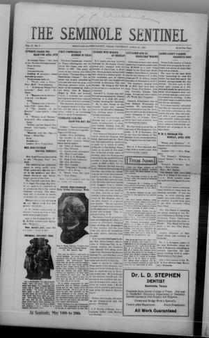 Primary view of object titled 'The Seminole Sentinel (Seminole, Tex.), Vol. 17, No. 5, Ed. 1 Thursday, April 26, 1923'.