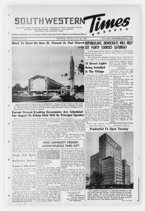 Southwestern Times (Houston, Tex.), Vol. 8, No. 40, Ed. 1 Thursday, July 24, 1952