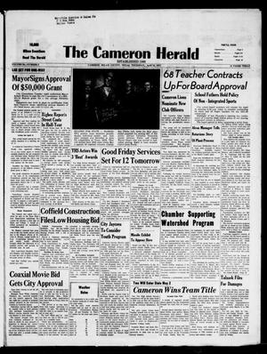 Primary view of object titled 'The Cameron Herald (Cameron, Tex.), Vol. 98, No. 3, Ed. 1 Thursday, April 18, 1957'.