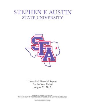 Primary view of object titled 'Stephen F. Austin State University Annual Financial Report: 2012'.