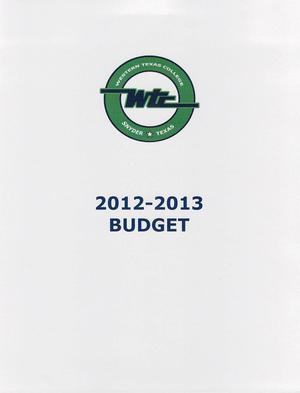 Primary view of object titled 'Western Texas College Budget: 2013'.