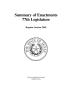 Thumbnail image of item number 1 in: 'Texas Legislature Summary of Enactments: 77th Legislature, Regular Session, 2001'.