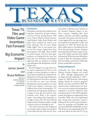 Primary view of object titled 'Texas Business Review, April 2011'.