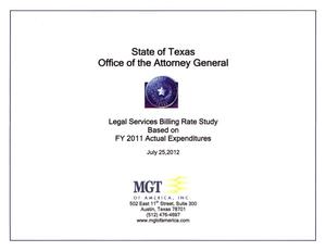Primary view of object titled 'Texas Attorney General's Office Legal Services Billing Rate Study: 2011'.