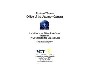 Primary view of object titled 'Texas Attorney General's Office Legal Services Billing Rate Study: 2012'.
