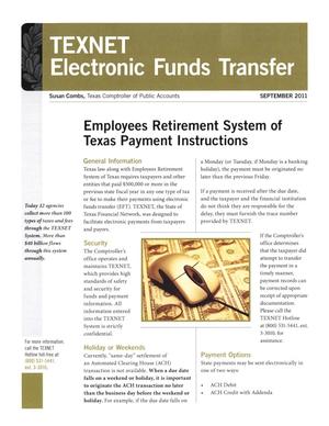 TEXNET Electronic Funds Transfer, September 2011