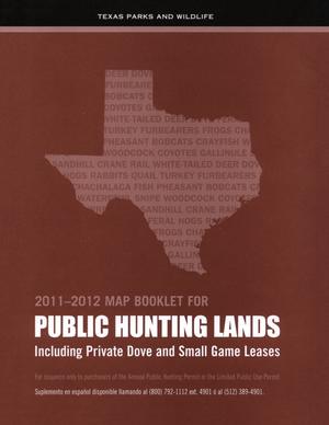 Public Hunting Lands Map Booklet, 2011-2012