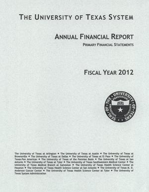 Primary view of object titled 'University of Texas System Annual Financial Report: 2012'.