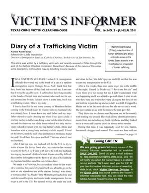 The Victim's Informer, Volume 16, Number 2, June/July 2011