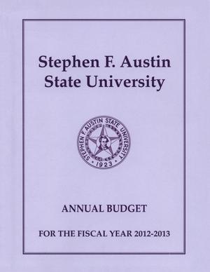 Stephen F. Austin State University Operating Budget: 2013