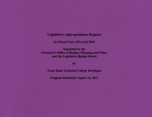 Primary view of object titled 'Texas State Technical College Harlingen Requests for Legislative Appropriations: 2014 and 2015'.