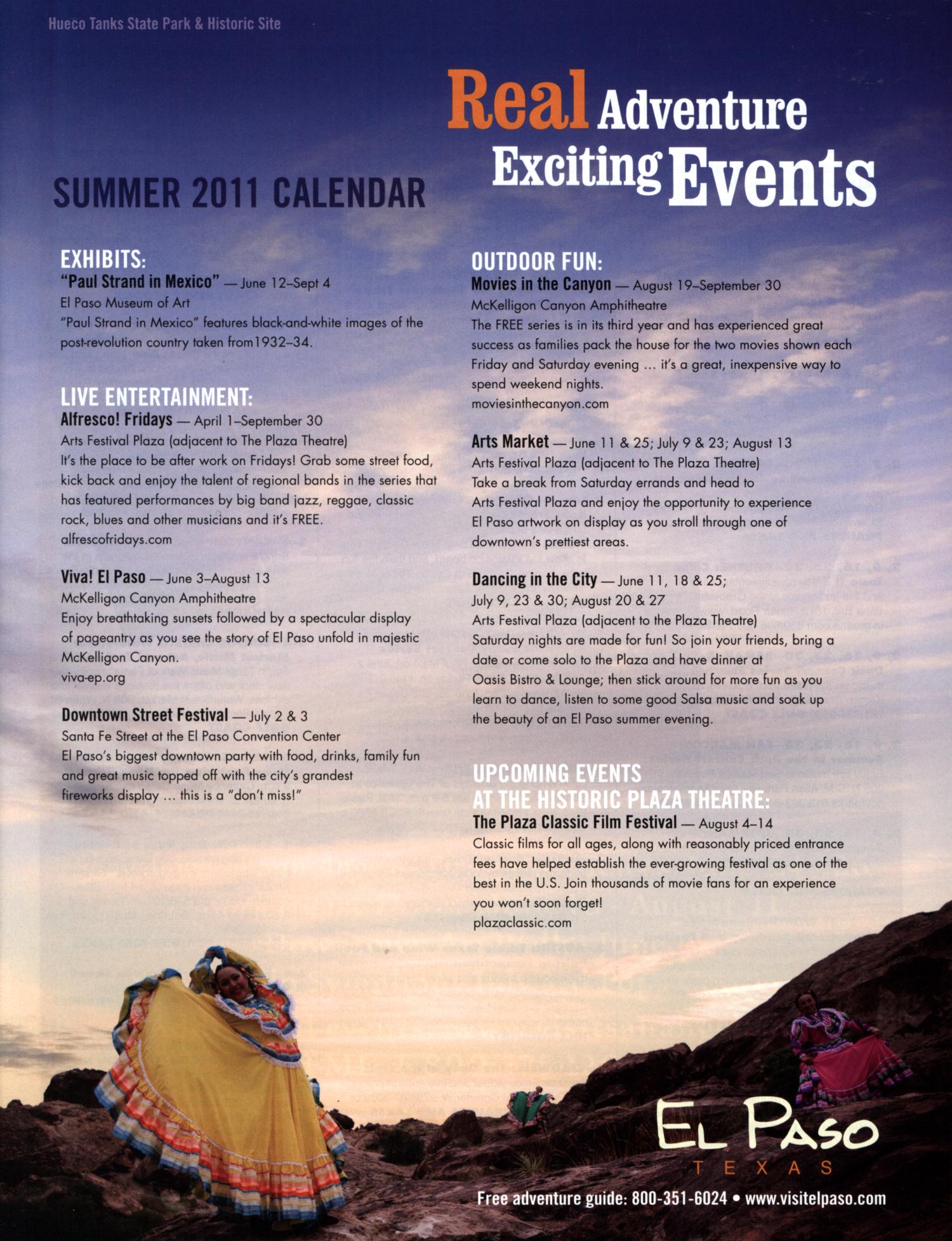 Texas Events Calendar, Summer 2011
                                                
                                                    7
                                                