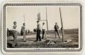 Photograph: [Men on basketball court at Lutheran Concordia College]