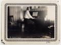 Photograph: [Lutheran Concordia College student Arnold Vehling playing piano]