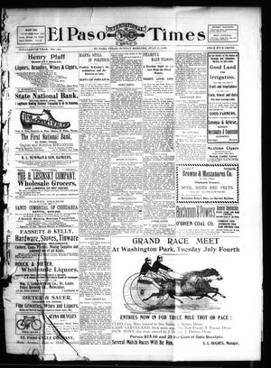 El Paso International Daily Times (El Paso, Tex.), Vol. 19, No. 153, Ed. 1 Sunday, July 2, 1899
