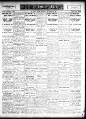 El Paso Daily Times (El Paso, Tex.), Vol. 27, Ed. 1 Saturday, September 7, 1907