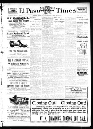 El Paso International Daily Times (El Paso, Tex.), Vol. 19, No. 32, Ed. 1 Sunday, February 6, 1898