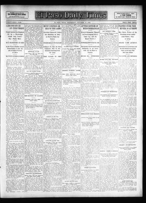 Primary view of object titled 'El Paso Daily Times (El Paso, Tex.), Vol. 26, Ed. 1 Wednesday, October 17, 1906'.