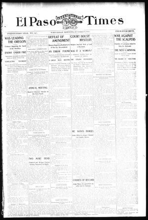 El Paso International Daily Times (El Paso, Tex.), Vol. 21, No. 141, Ed. 1 Wednesday, October 9, 1901