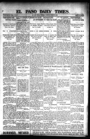 El Paso Daily Times. (El Paso, Tex.), Vol. 22, No. 279, Ed. 1 Thursday, March 20, 1902