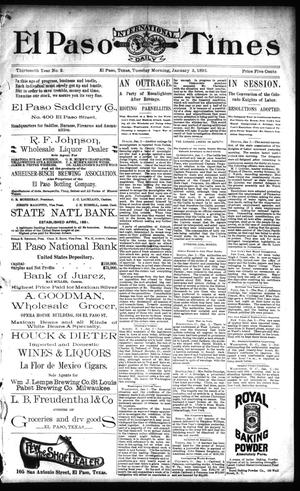 El Paso International Daily Times (El Paso, Tex.), Vol. 13, No. 2, Ed. 1 Tuesday, January 3, 1893