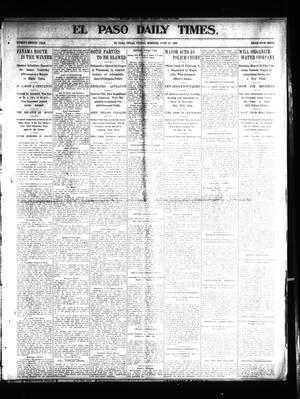 Primary view of object titled 'El Paso Daily Times. (El Paso, Tex.), Vol. 22, Ed. 1 Friday, June 20, 1902'.
