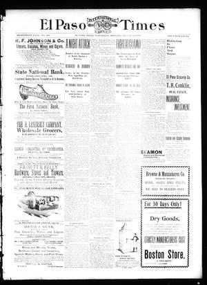 El Paso International Daily Times (El Paso, Tex.), Vol. 18, No. 190, Ed. 1 Wednesday, August 10, 1898