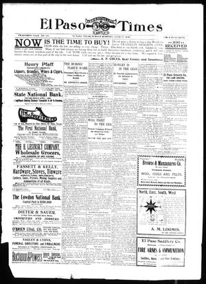El Paso International Daily Times (El Paso, Tex.), Vol. 20, No. 147, Ed. 1 Sunday, June 17, 1900