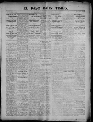El Paso Daily Times. (El Paso, Tex.), Vol. 23, Ed. 1 Friday, December 18, 1903