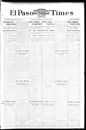 El Paso International Daily Times (El Paso, Tex.), Vol. 21, No. 139, Ed. 1 Tuesday, October 8, 1901
