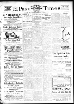 El Paso International Daily Times (El Paso, Tex.), Vol. 18, No. 65, Ed. 1 Thursday, March 17, 1898
