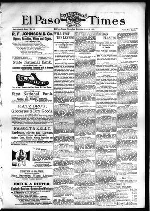 El Paso International Daily Times (El Paso, Tex.), Vol. 17, No. 83, Ed. 1 Thursday, April 8, 1897