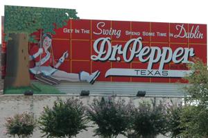 Primary view of object titled 'Dr. Pepper sign in Dublin, Texas'.