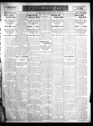 El Paso Daily Times (El Paso, Tex.), Vol. 28, Ed. 1 Friday, August 28, 1908