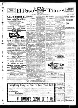 El Paso International Daily Times (El Paso, Tex.), Vol. 19, No. 18, Ed. 1 Friday, January 21, 1898