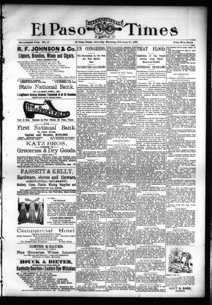 El Paso International Daily Times (El Paso, Tex.), Vol. 17, No. 49, Ed. 1 Saturday, February 27, 1897
