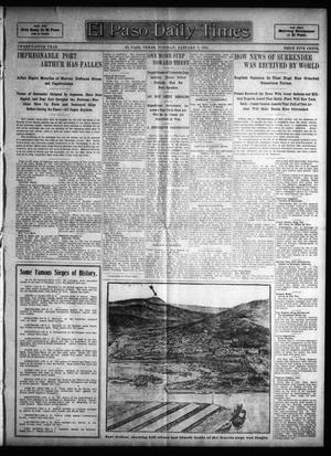 El Paso Daily Times (El Paso, Tex.), Vol. 25, Ed. 1 Tuesday, January 3, 1905