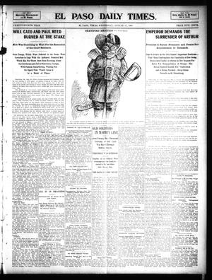 El Paso Daily Times. (El Paso, Tex.), Vol. 24, Ed. 1 Wednesday, August 17, 1904