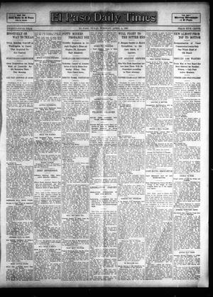Primary view of object titled 'El Paso Daily Times (El Paso, Tex.), Vol. 25, Ed. 1 Tuesday, April 4, 1905'.