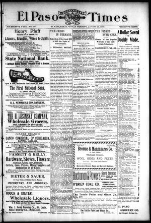 El Paso International Daily Times (El Paso, Tex.), Vol. 19, No. 205, Ed. 1 Sunday, August 27, 1899