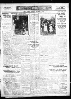 El Paso Daily Times (El Paso, Tex.), Vol. 28, Ed. 1 Thursday, October 29, 1908