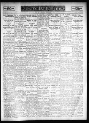 El Paso Daily Times (El Paso, Tex.), Vol. 26, Ed. 1 Tuesday, September 25, 1906