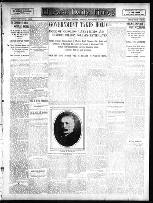 El Paso Daily Times (El Paso, Tex.), Vol. 27, Ed. 1 Monday, November 18, 1907