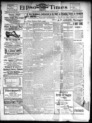 El Paso International Daily Times (El Paso, Tex.), Vol. 19, No. 251, Ed. 1 Sunday, October 15, 1899