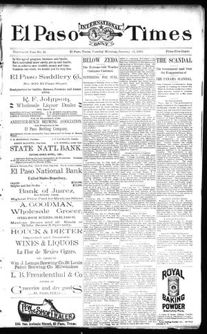 El Paso International Daily Times (El Paso, Tex.), Vol. 13, No. 14, Ed. 1 Tuesday, January 17, 1893