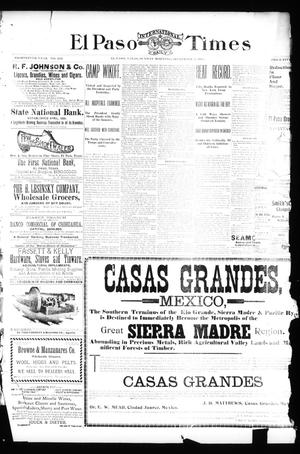 El Paso International Daily Times (El Paso, Tex.), Vol. 18, No. 212, Ed. 1 Sunday, September 4, 1898