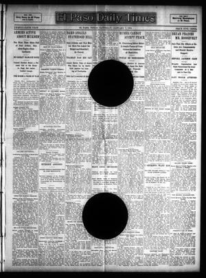 Primary view of object titled 'El Paso Daily Times (El Paso, Tex.), Vol. 25, Ed. 1 Saturday, January 7, 1905'.