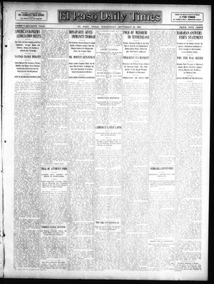 El Paso Daily Times (El Paso, Tex.), Vol. 27, Ed. 1 Wednesday, September 25, 1907