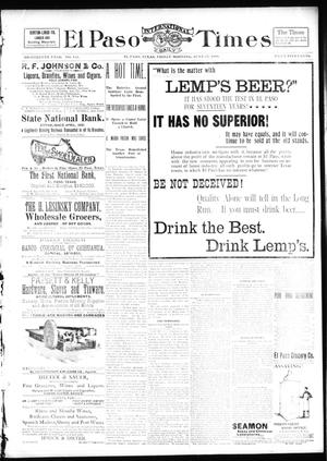 El Paso International Daily Times (El Paso, Tex.), Vol. 18, No. 144, Ed. 1 Friday, June 17, 1898