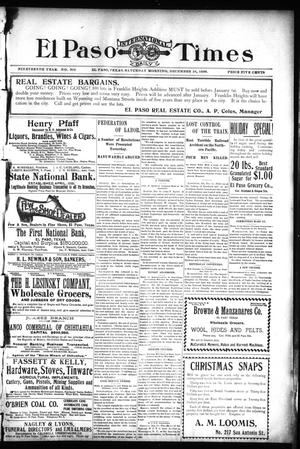 El Paso International Daily Times (El Paso, Tex.), Vol. 19, No. 304, Ed. 1 Saturday, December 16, 1899